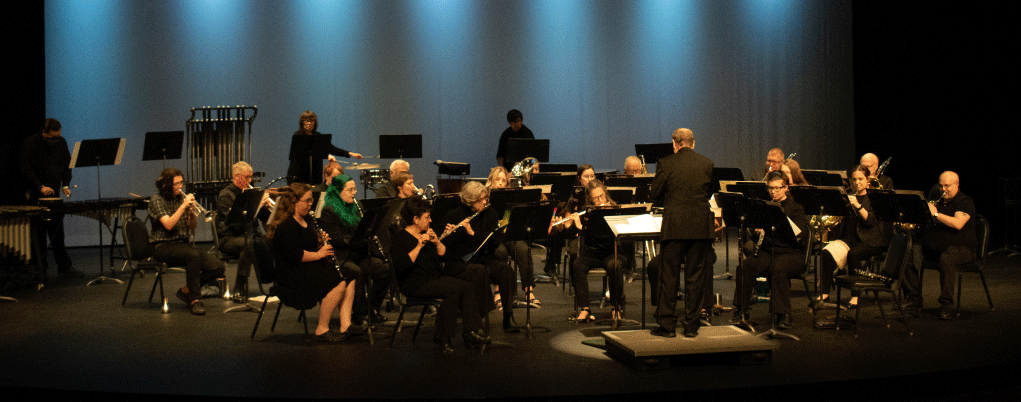 wind ensemble performing